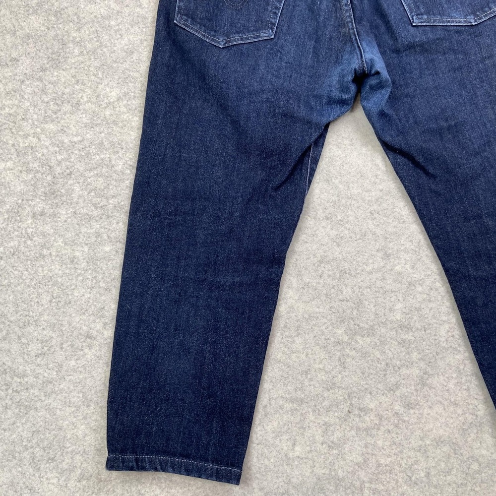 AG Adriano Goldschmied Everett Slim Straight Jeans Mens 34x22 Hemmed Dark Blue - Picture 12 of 16
